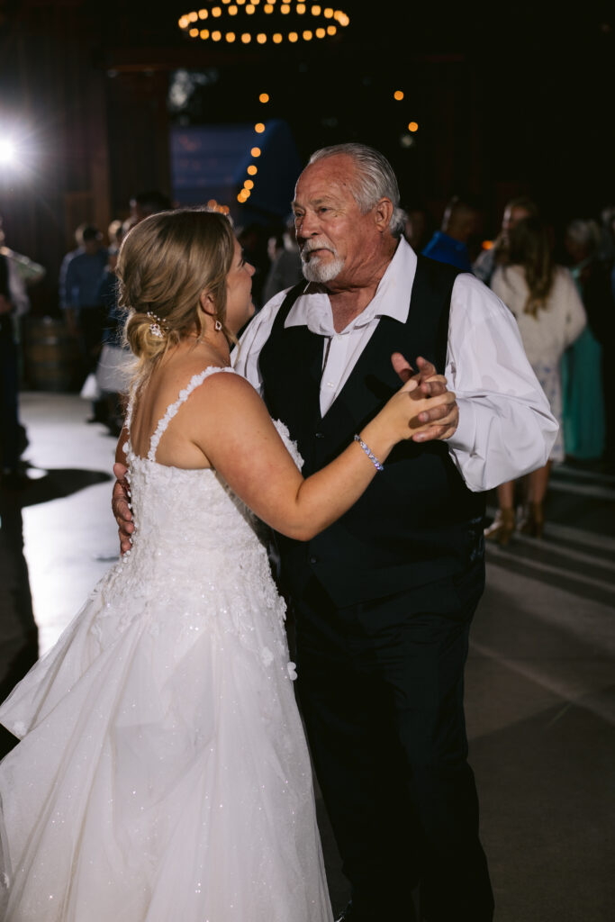 father of bride dancing with bride